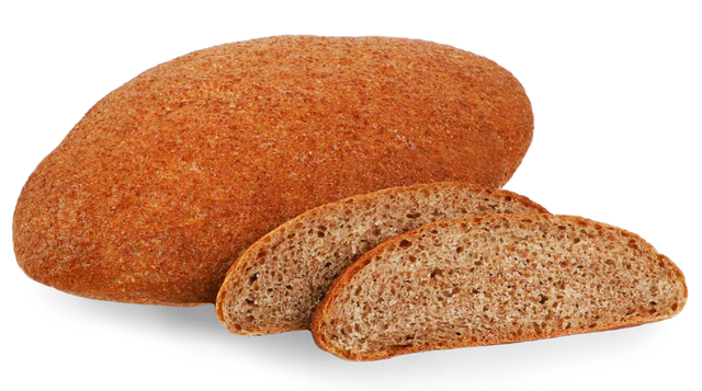 Хліб із суміші пшеничного борошна цільнозернового та першого сорту подовий, 1 кг